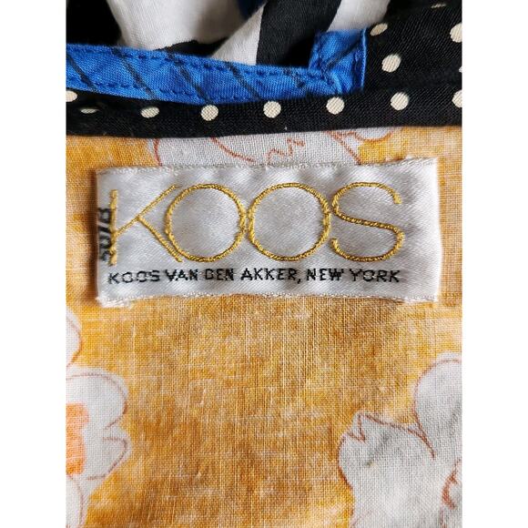 Vintage Koos van den Akker 3-Piece Ensemble Polka Dot Stripes Bustier Skirt Wrap - Picture 5 of 11